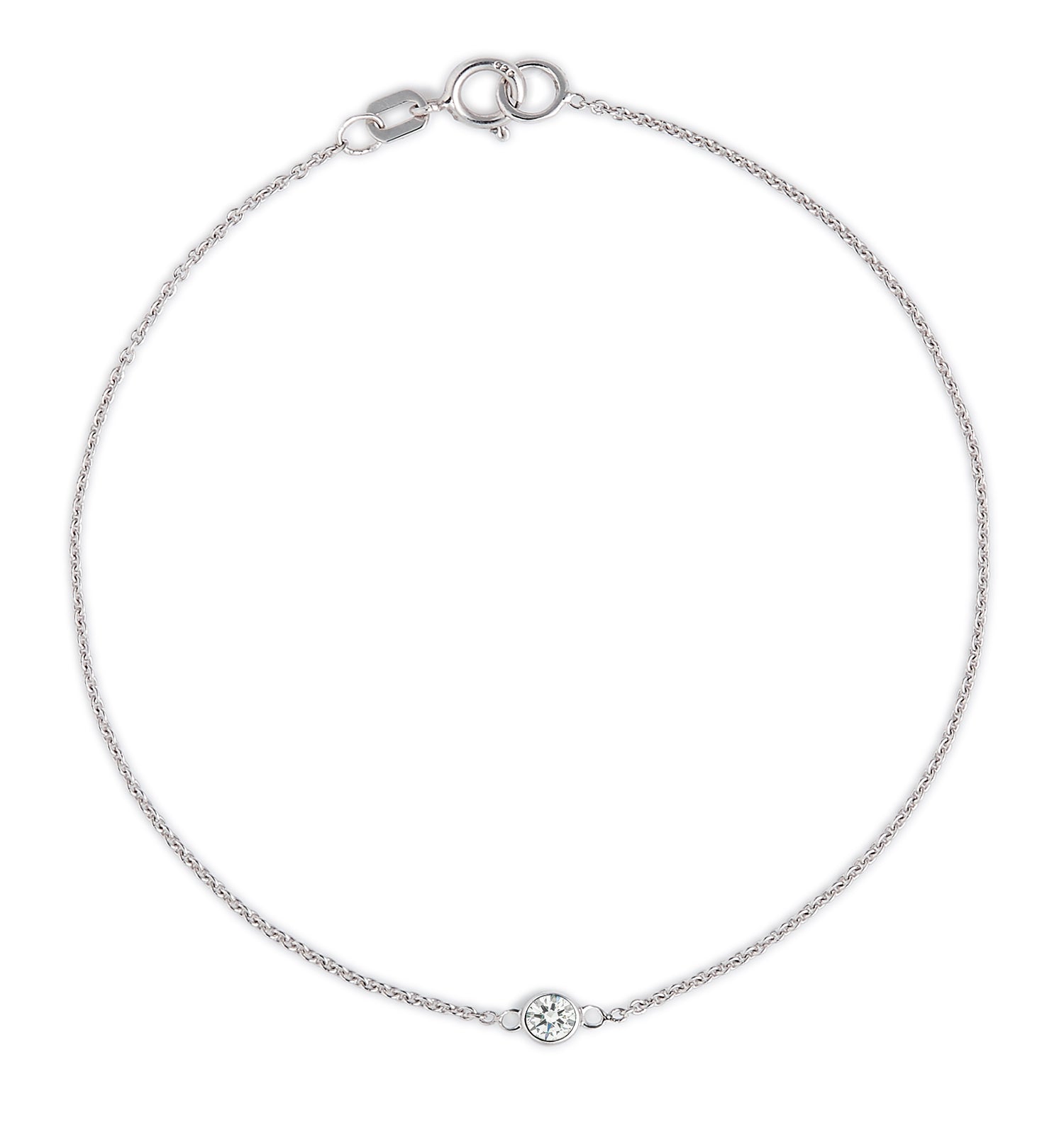 Lab Diamond Bracelet 0.08ct set in 925 Sterling Silver